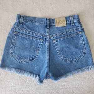 Vintage Lee high waisted cut off denim short